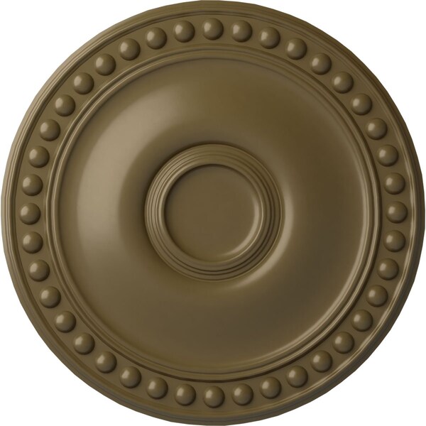 Ekena Millwork Foster Ceiling Medallion (Fits Canopies up to 5 5/8"), Hand-Painted Mississippi Mud, 19 1/8"OD x 1"P CM19FOMMF - main